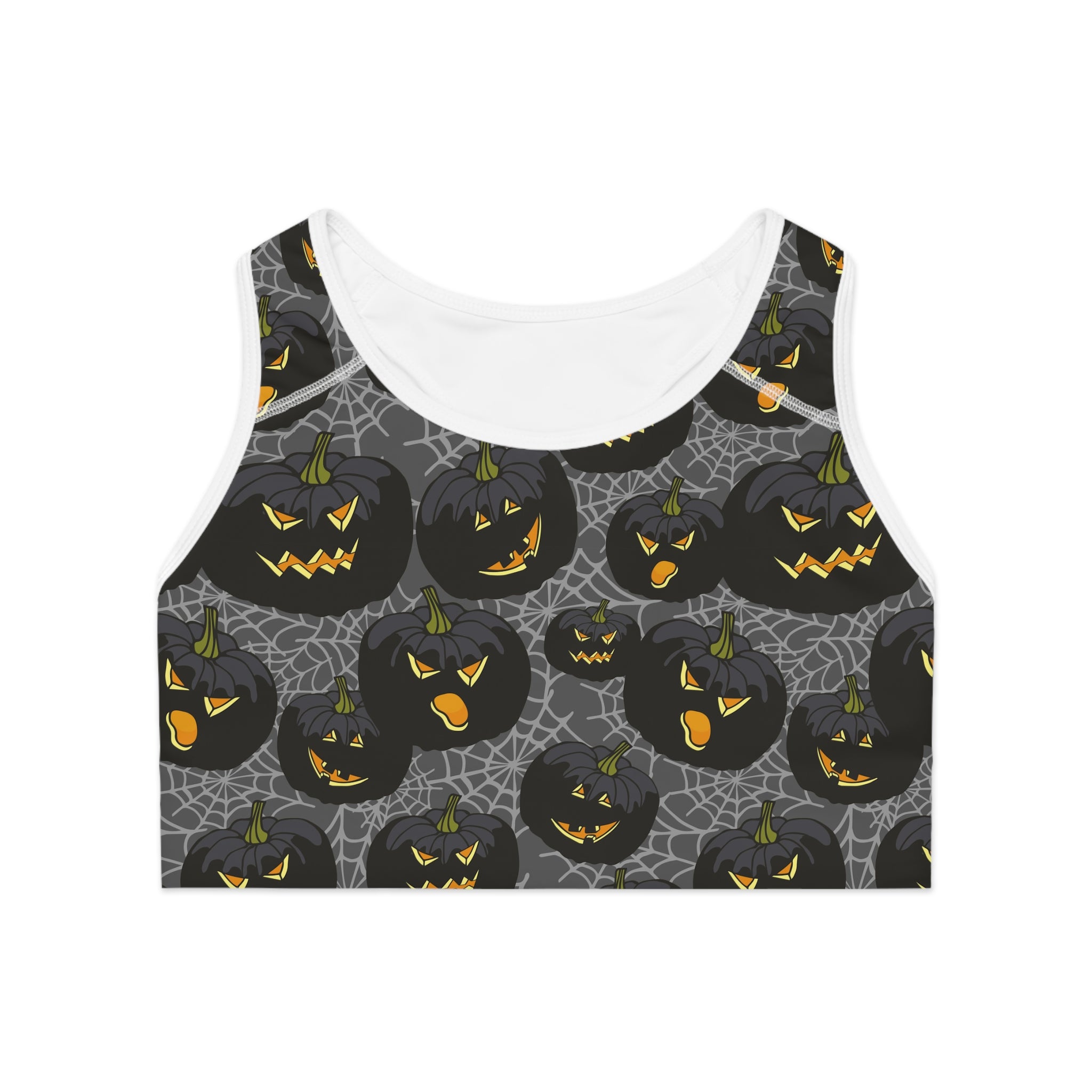 Angry Pumpkins Sports Bra